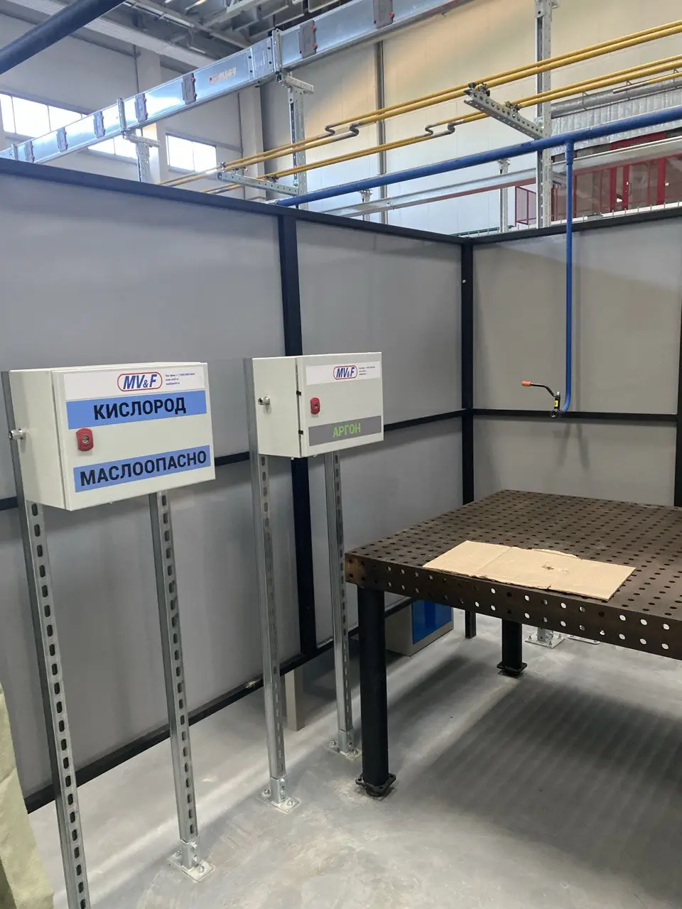 Монтаж оборудования и сетей технических газов для сварочного участка промышленного предприятия