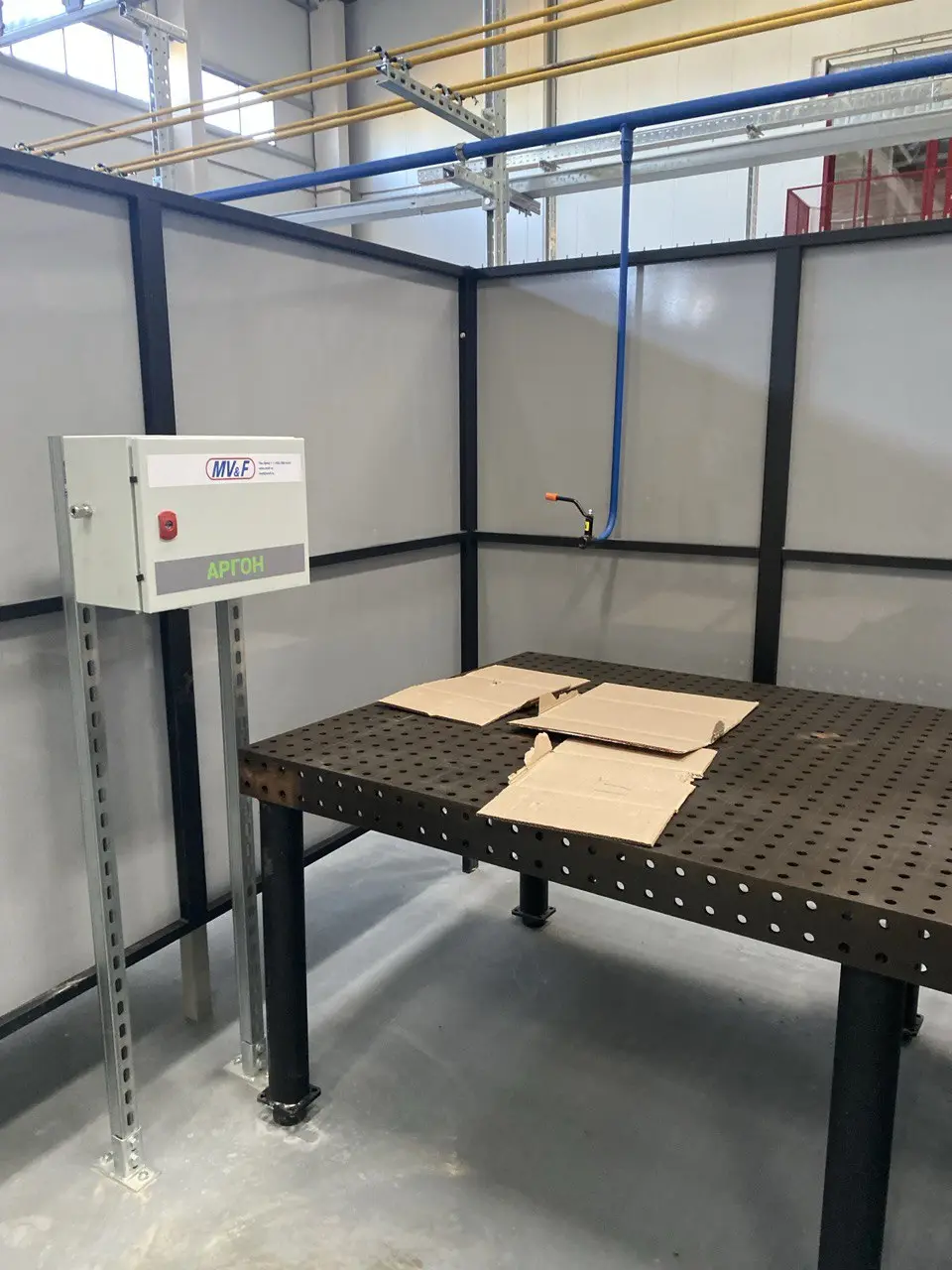 Монтаж оборудования и сетей технических газов для сварочного участка промышленного предприятия